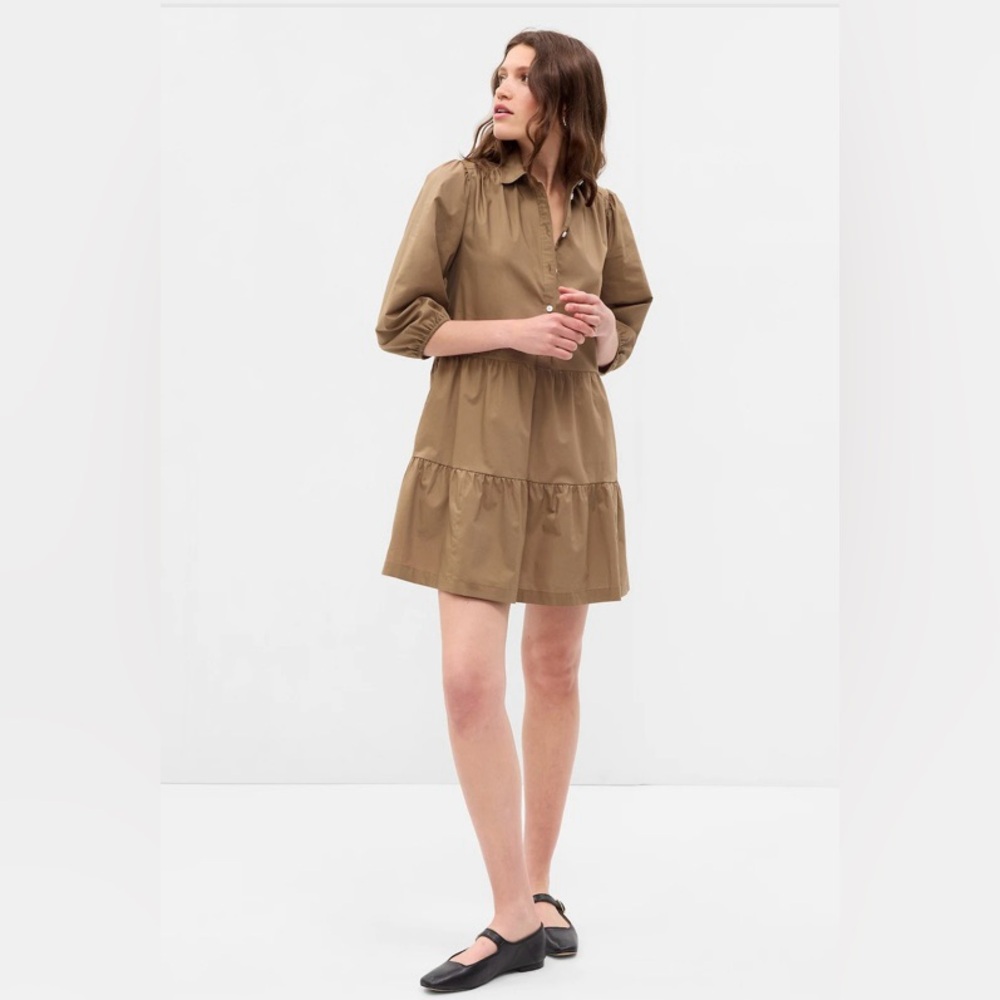 Elegant Tan Women's Dress